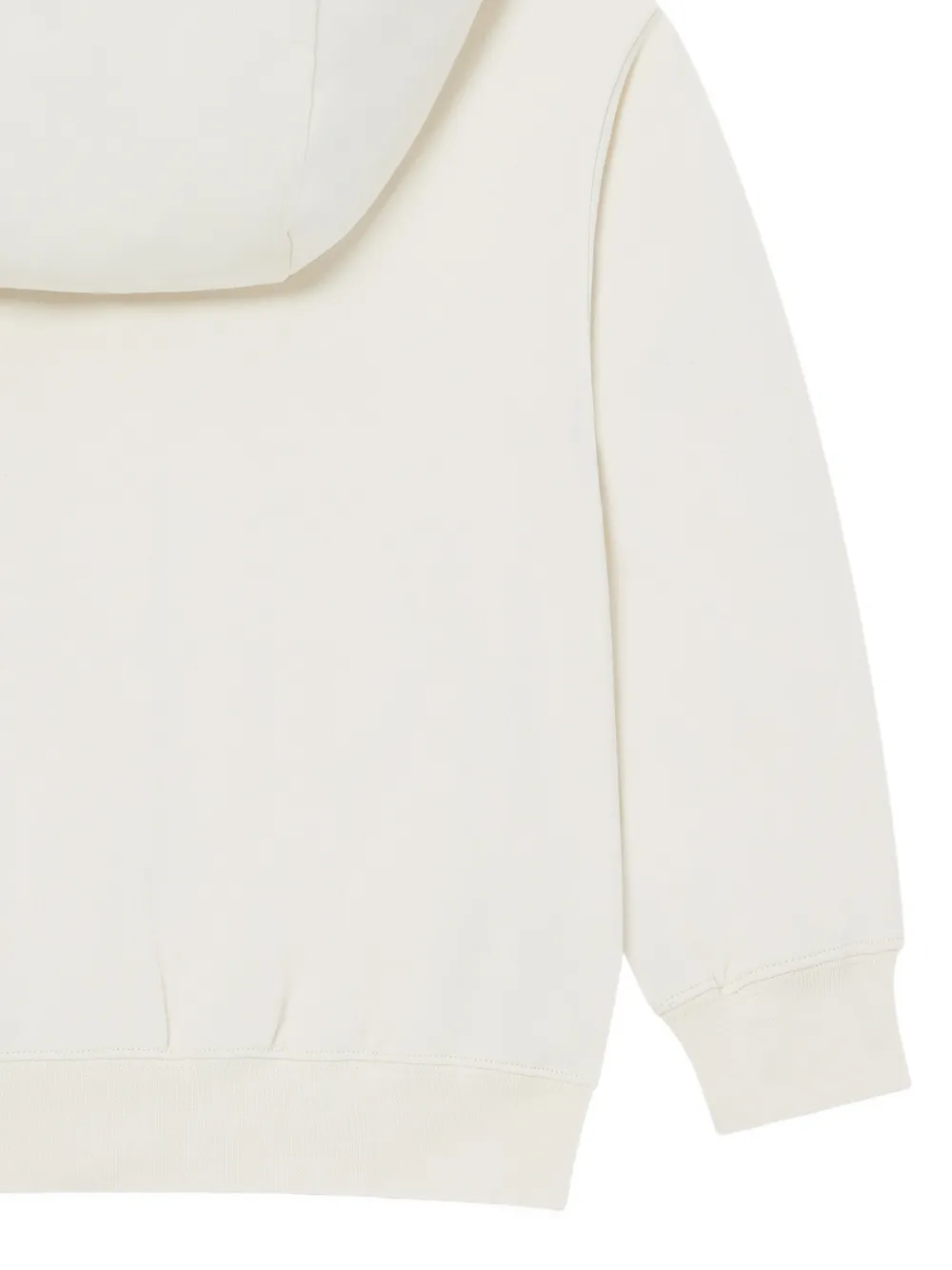 Stella McCartney Kids Hoodie met logoprint en rits Beige