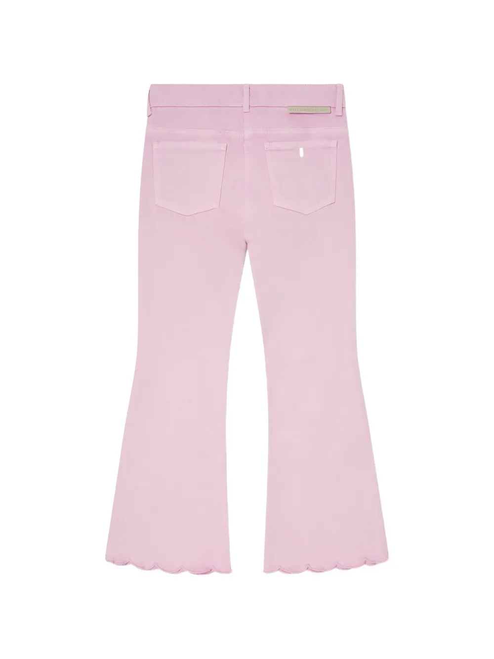 Stella McCartney Kids Flared jeans met gewelfde zoom Roze