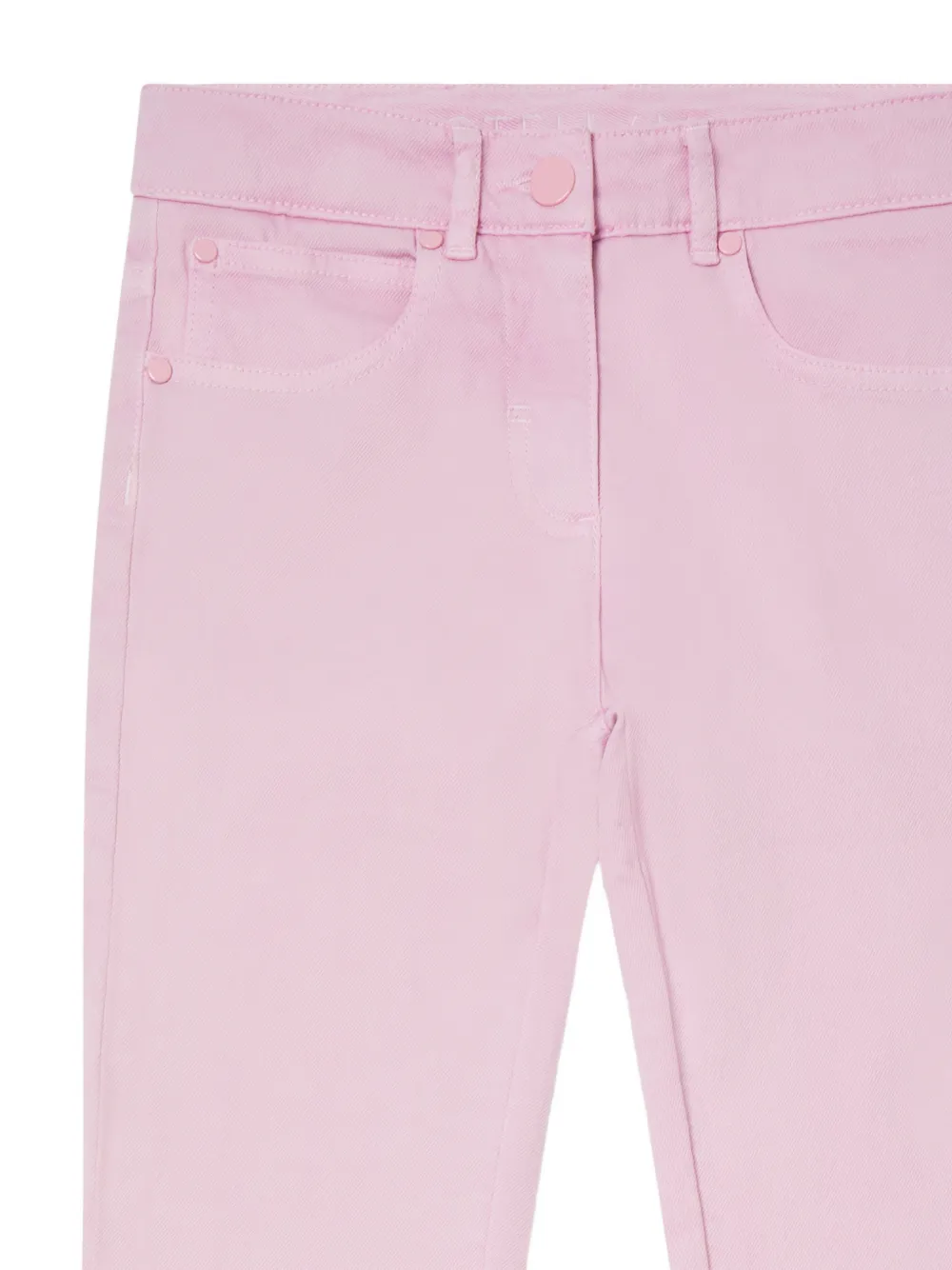 Stella McCartney Kids Flared jeans met gewelfde zoom Roze