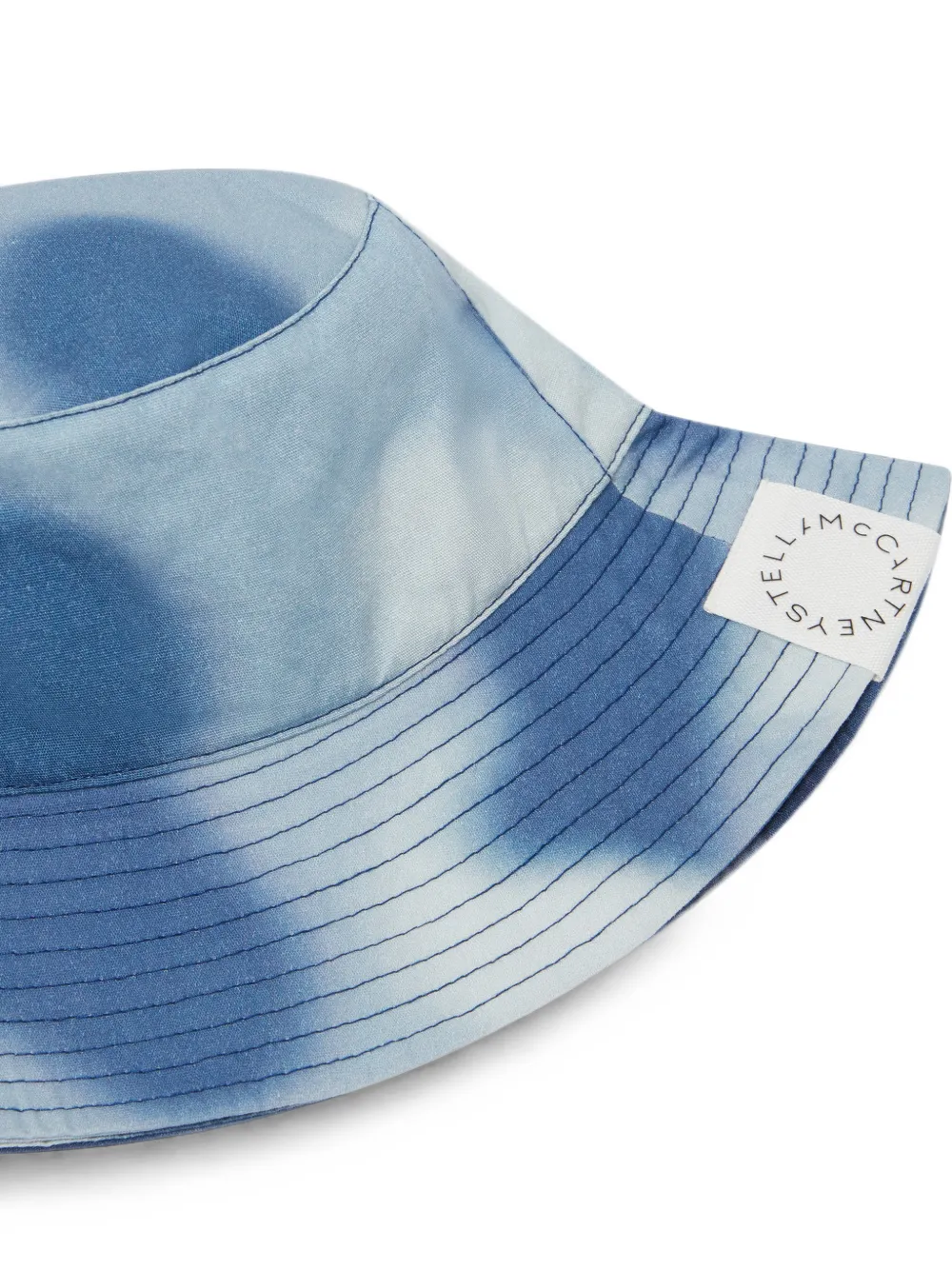 Stella McCartney Kids Vissershoed met tie-dye print Blauw