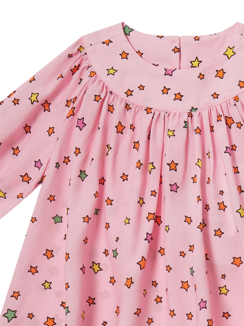 Stella McCartney Kids Gesmockte jurk met sterprint (set van twee) Roze