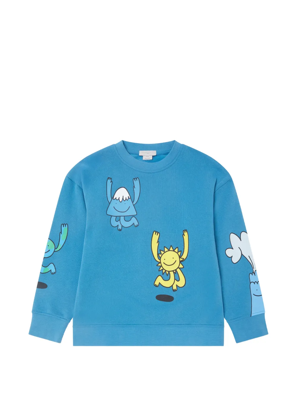 Stella McCartney Kids Earth Friends graphic-print sweatshirt - Blu