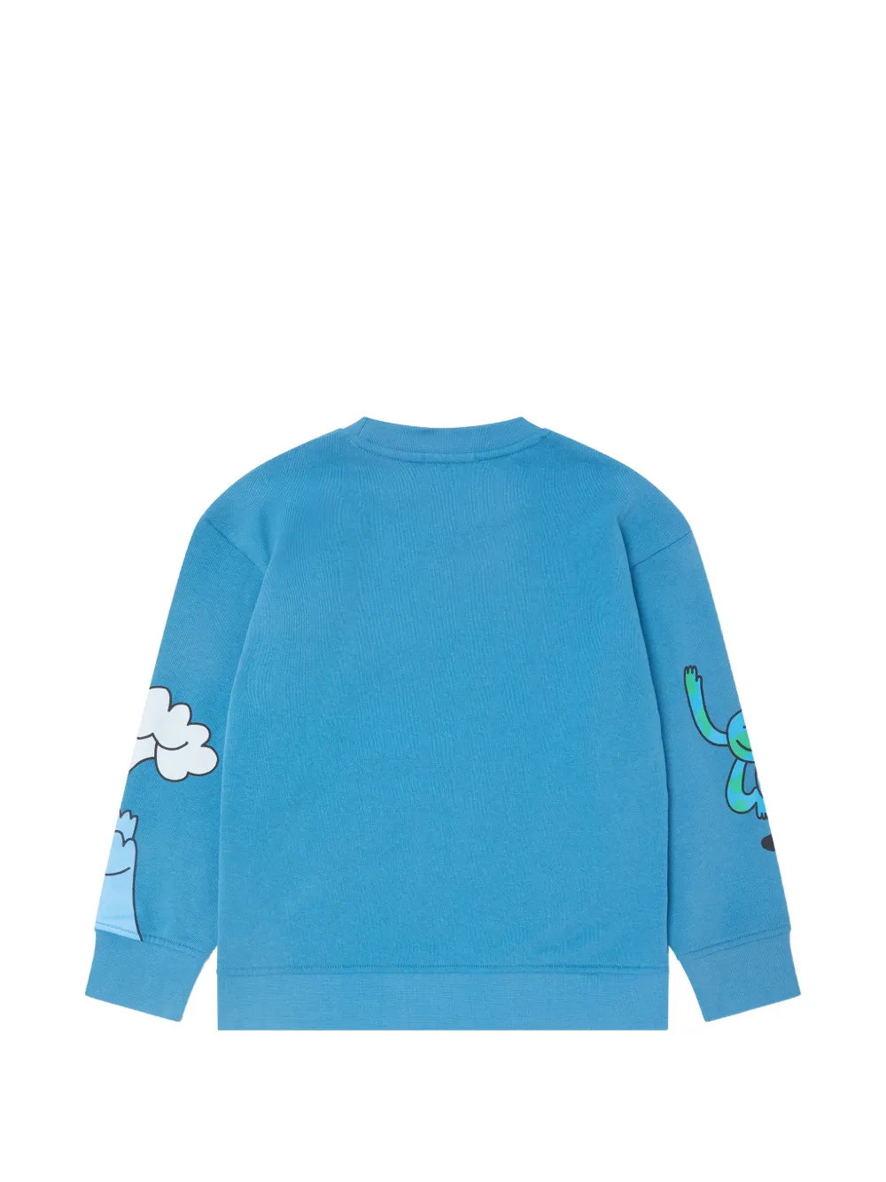 Stella McCartney Kids Earth Friends sweater met grafische print Blauw