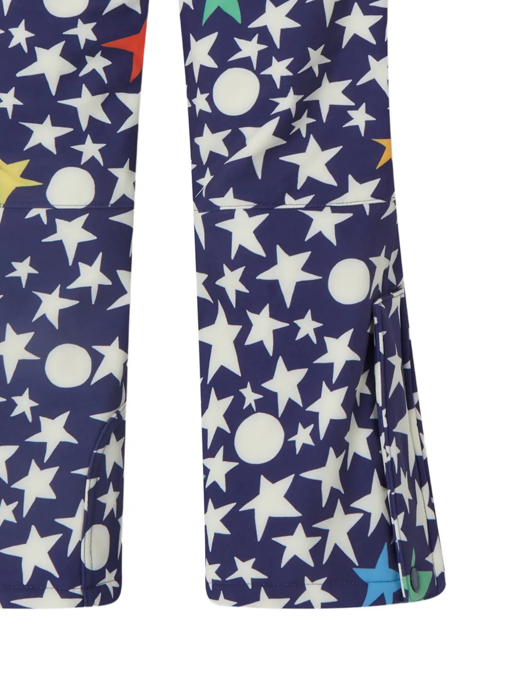 Stella McCartney Kids Skibroek met sterprint en logoband Blauw