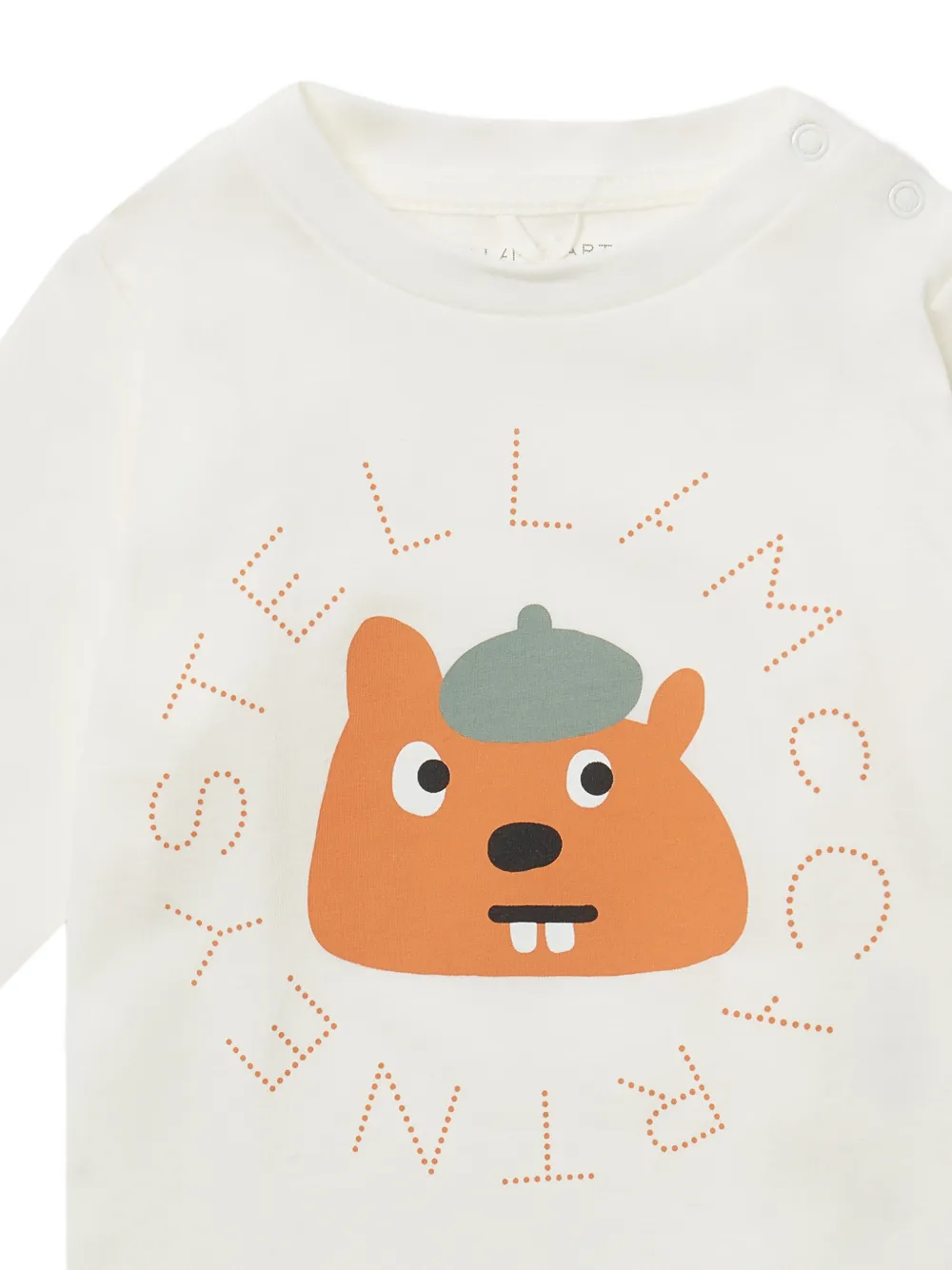Stella McCartney Kids logo-print long-sleeve T-shirt Wit