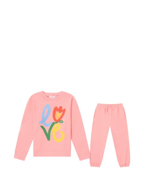 Stella McCartney Kids traje deportivo con estampado gráfico