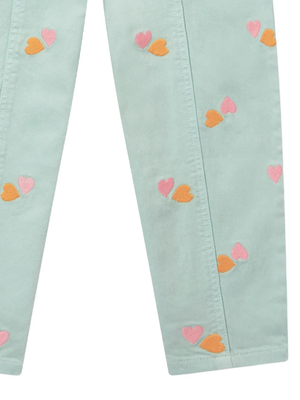 Stella McCartney Kids Broek met geborduurd hart Groen