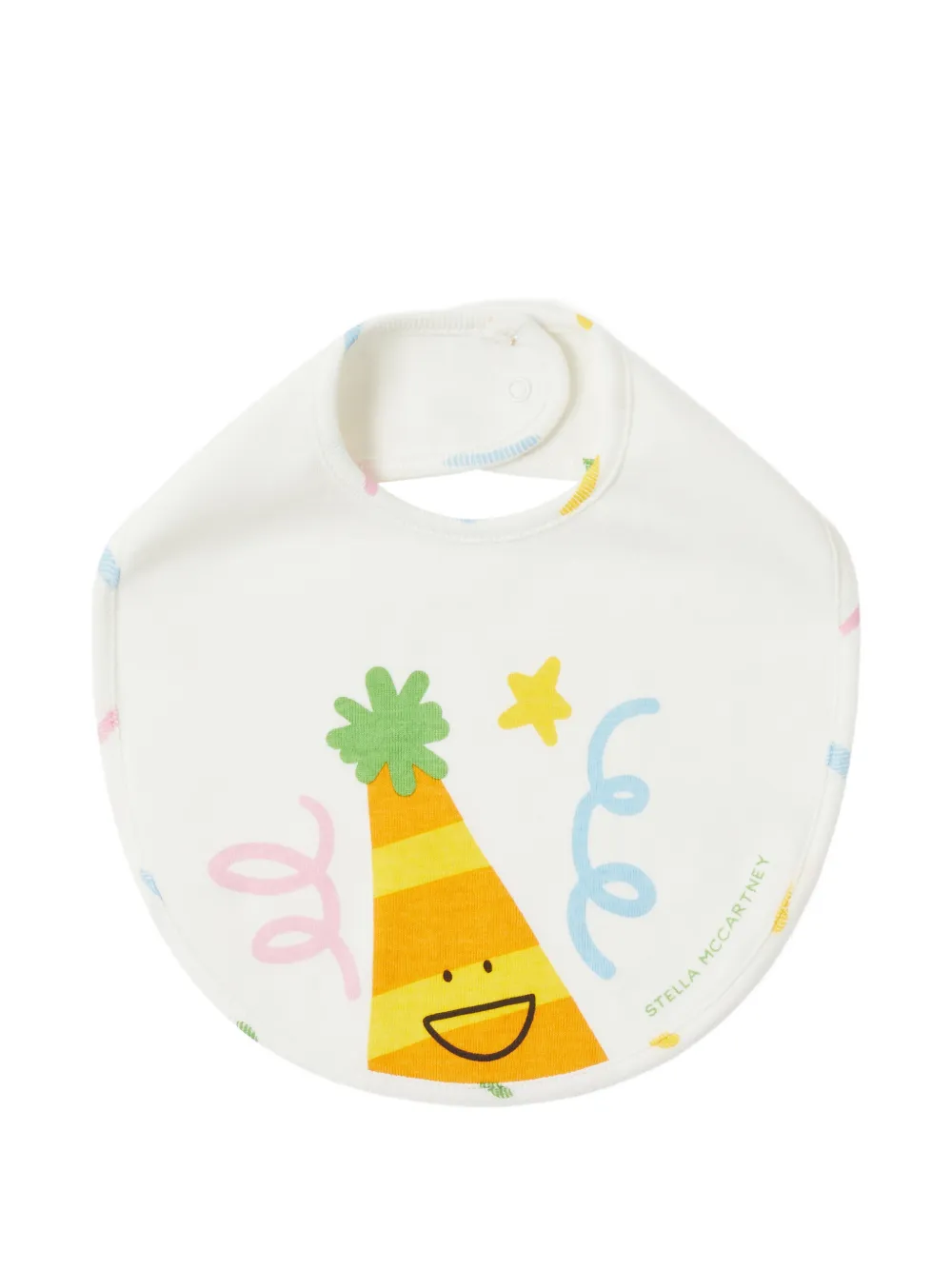 Stella McCartney Kids Party Hat slabbetjesset met grafische print Wit