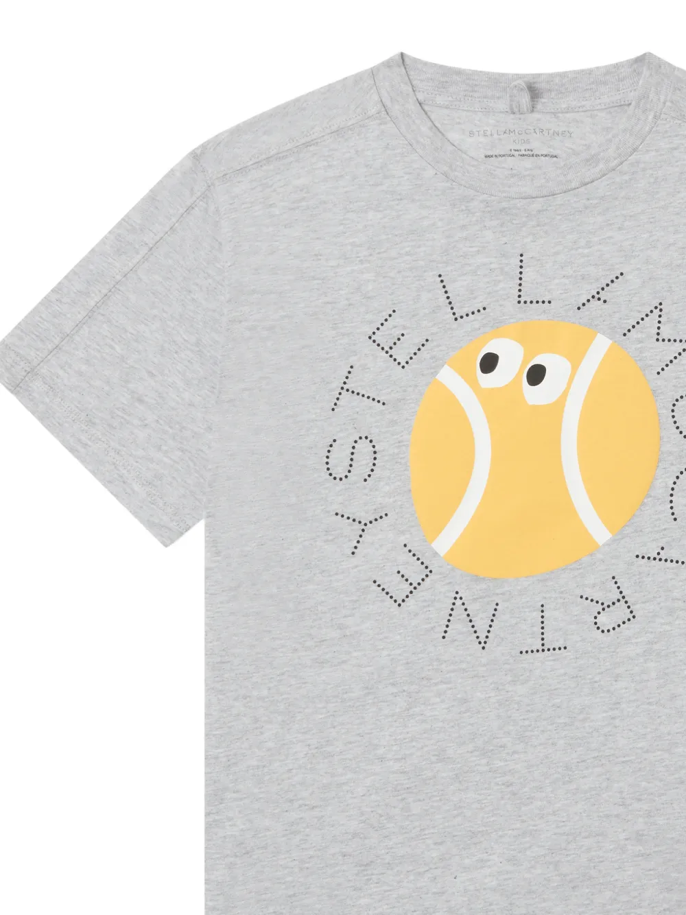 Stella McCartney Kids T-shirt met logoprint Grijs