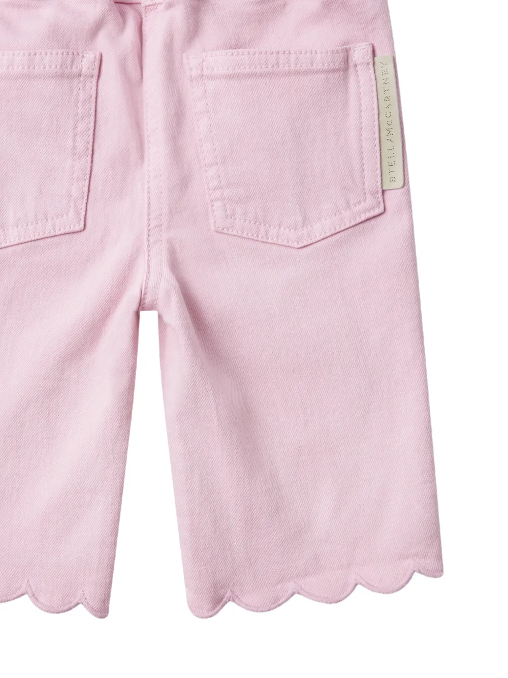 Stella McCartney Kids Jeans met gewelfde afwerking Roze