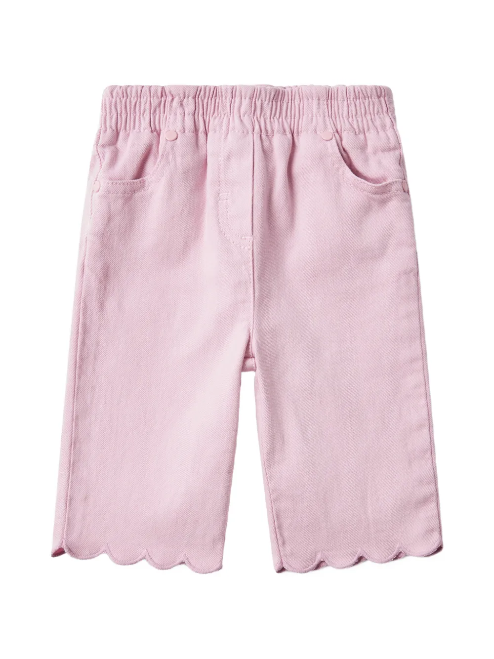 Stella McCartney Kids scalloped-edge jeans - Rosa