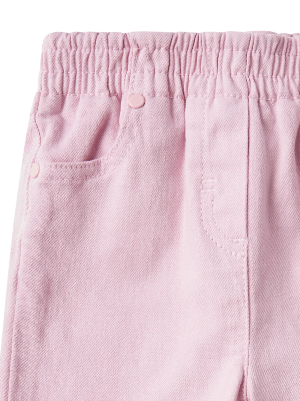Stella McCartney Kids Jeans met gewelfde afwerking Roze