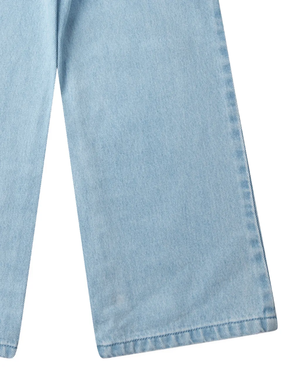 Stella McCartney Kids Jeans met wijde pijpen en bloemenprint Blauw