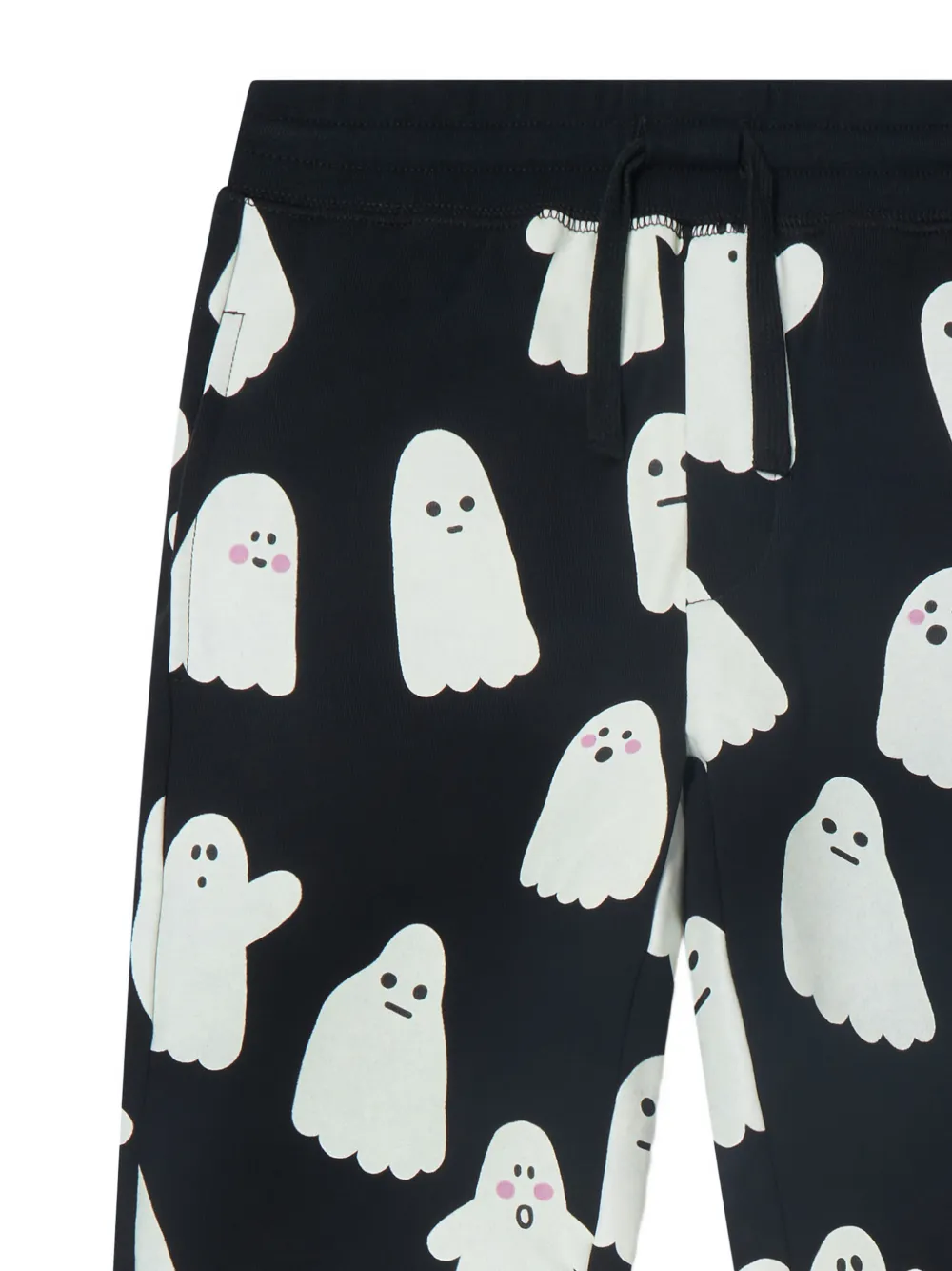 Stella McCartney Kids Trainingsbroek met trekkoord en spookprint Zwart