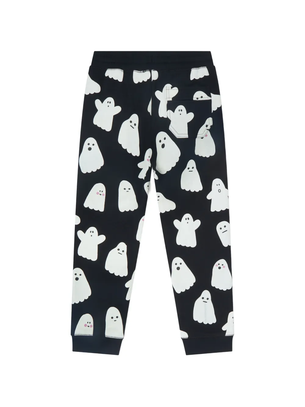 Stella McCartney Kids Trainingsbroek met trekkoord en spookprint Zwart