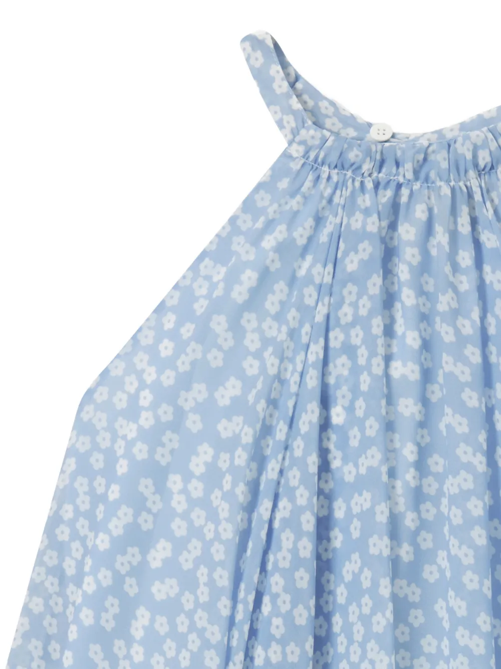 Stella McCartney Kids Halterjurk met bloemenprint Blauw