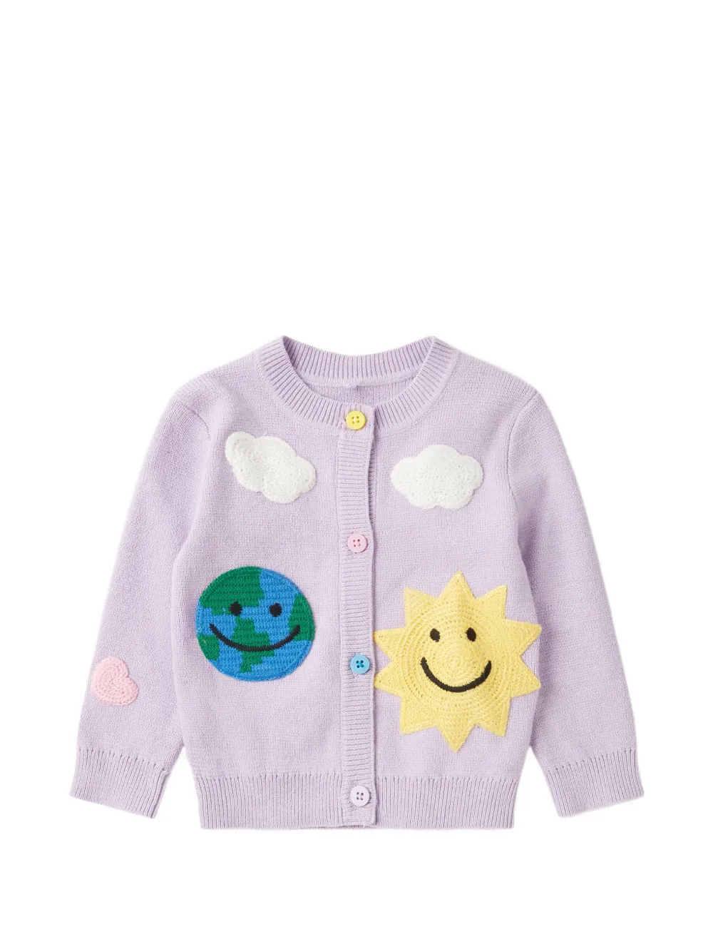 Stella McCartney Kids patch-detail cardigan - Viola