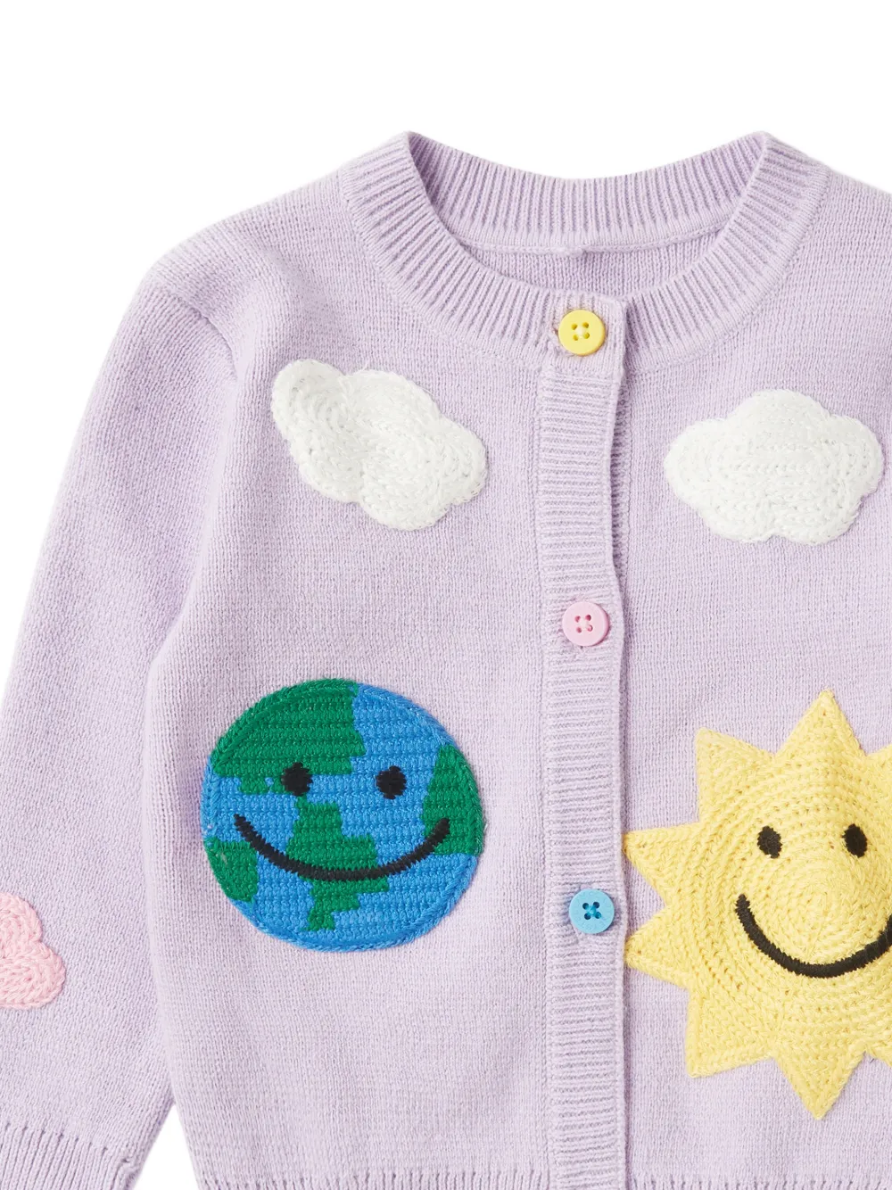 Stella McCartney Kids Vest met patch Paars
