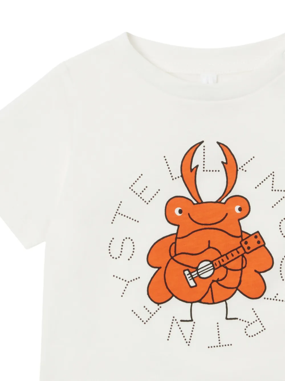 Stella McCartney Kids T-shirt met grafische print Wit