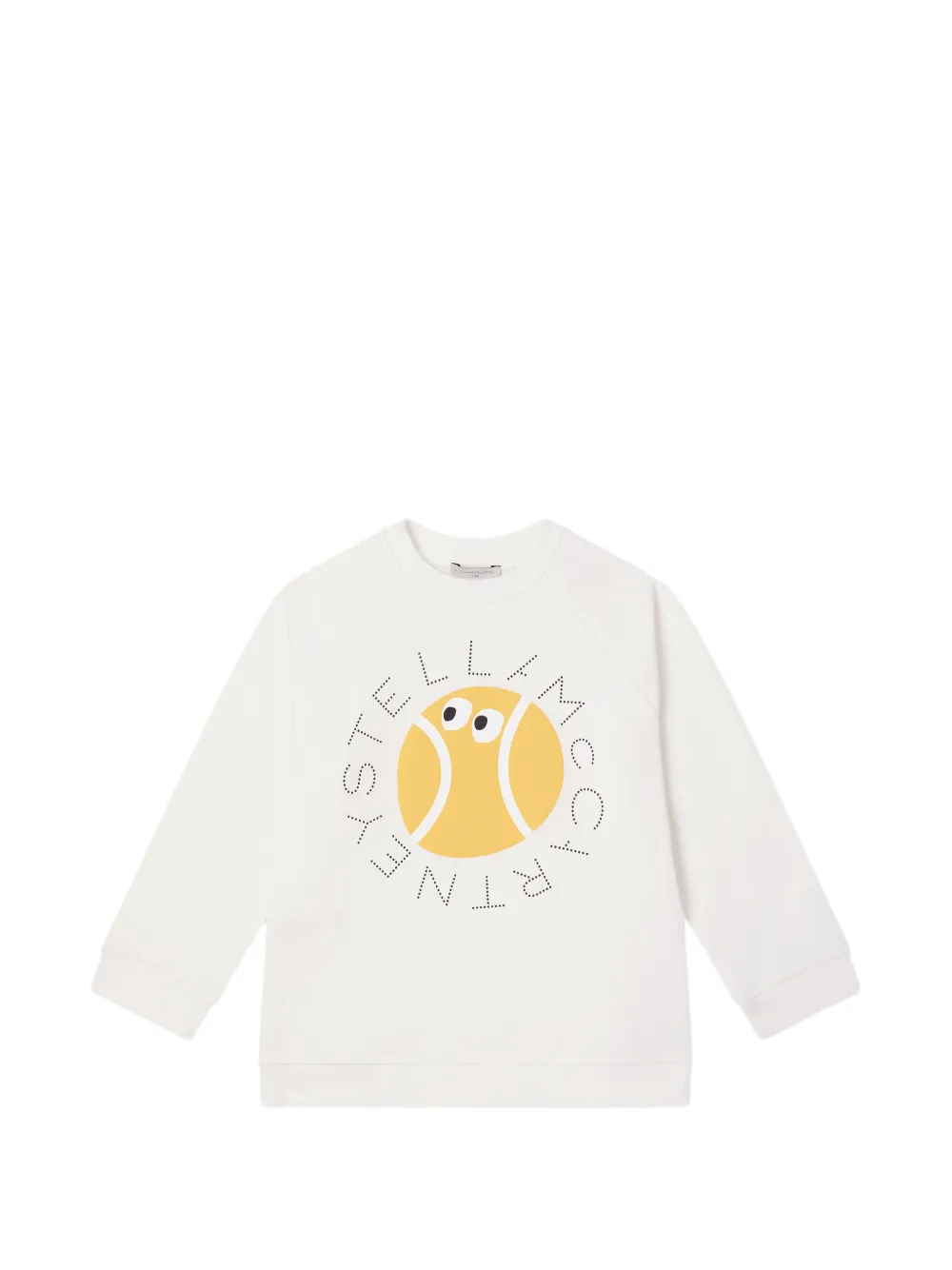 Stella McCartney Kids logo-print raglan-sleeve sweatshirt - Bianco