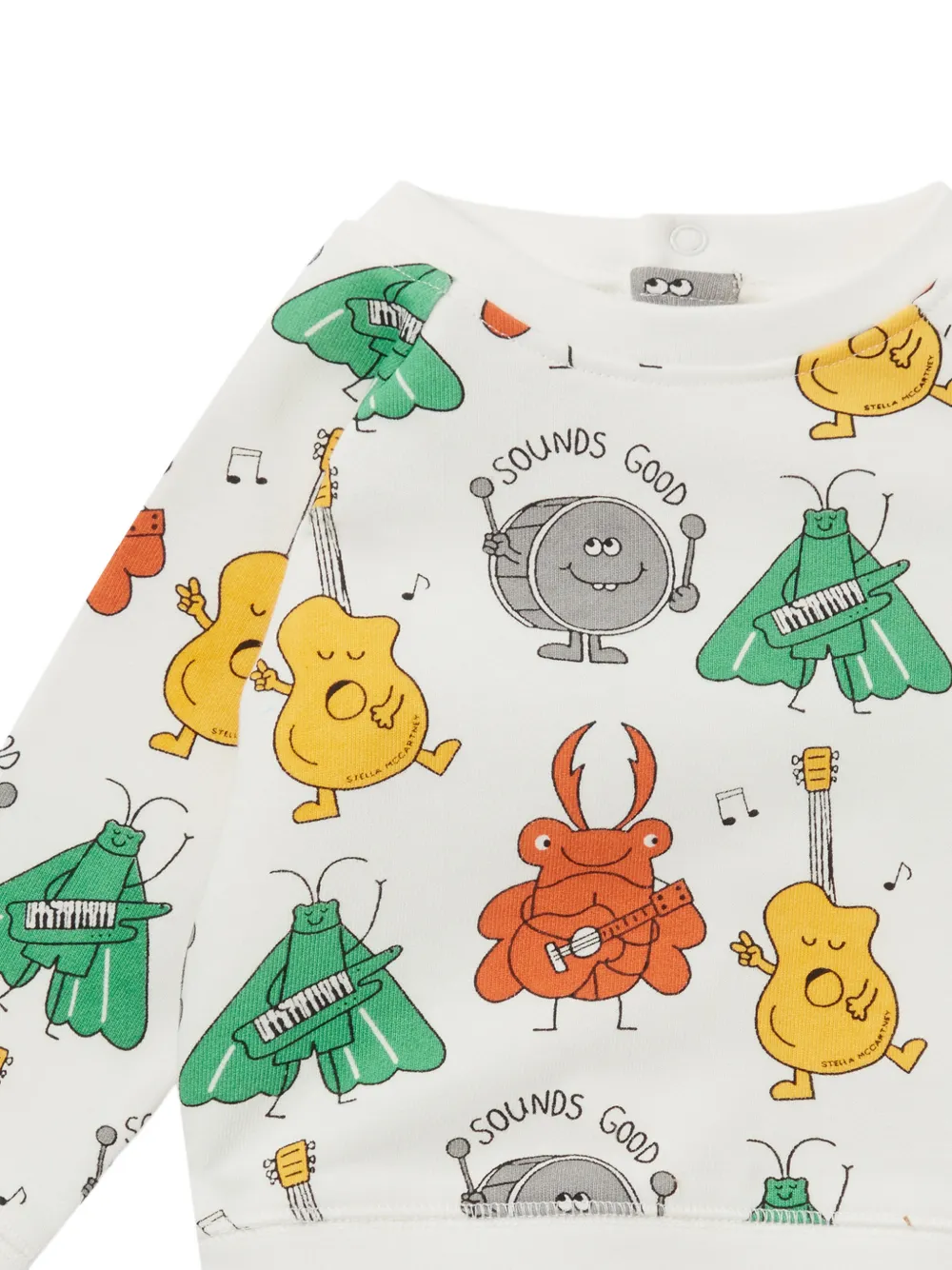 Stella McCartney Kids Sweater met grafische print Wit