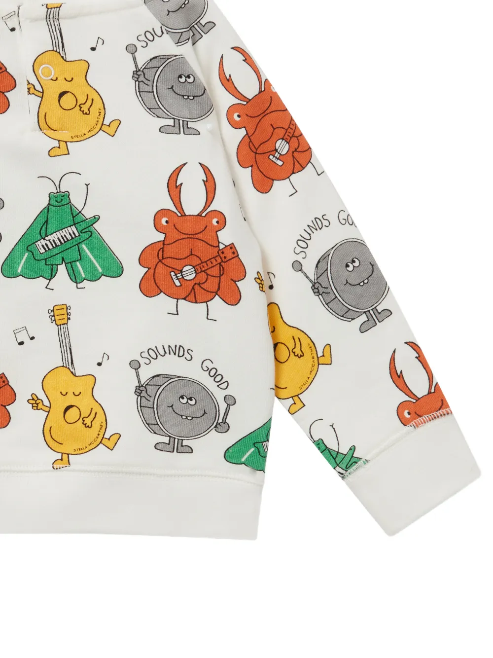 Stella McCartney Kids Sweater met grafische print Wit