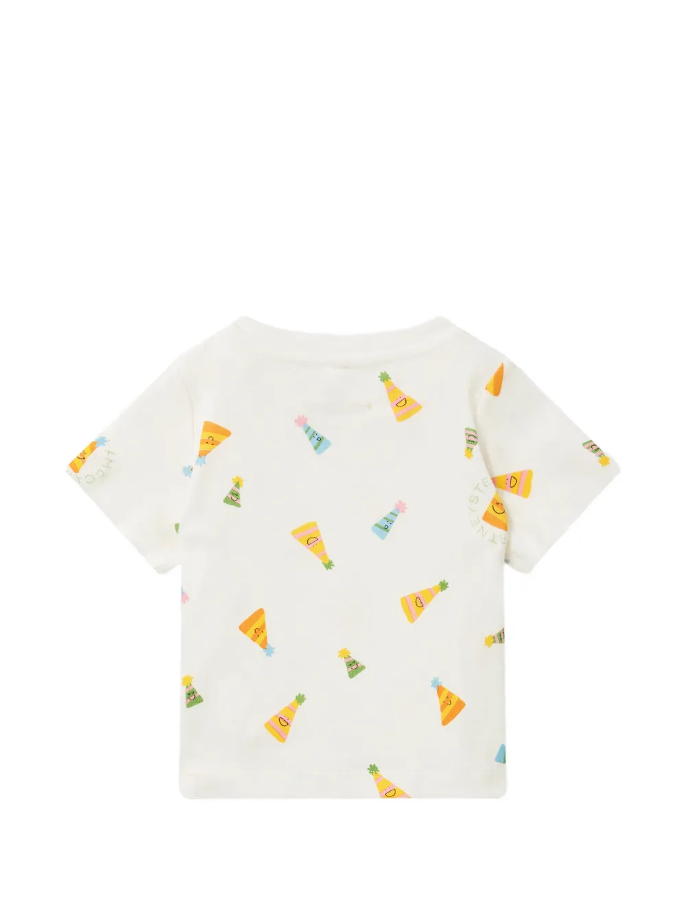 Stella McCartney Kids T-shirt met feestmuts-print Wit