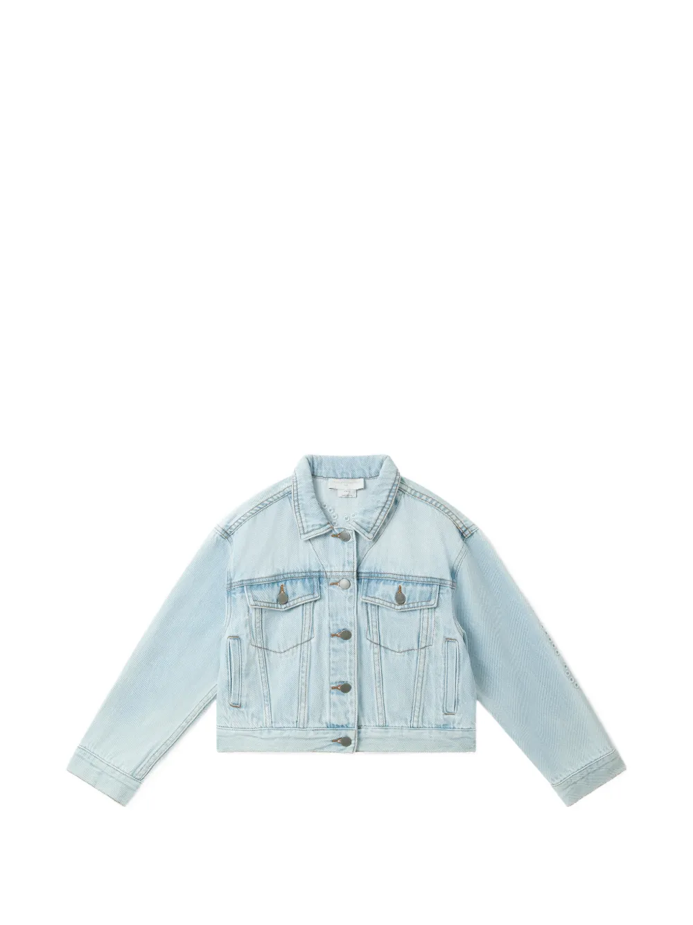 Stella McCartney Kids logo-embroidered denim jacket - Blu
