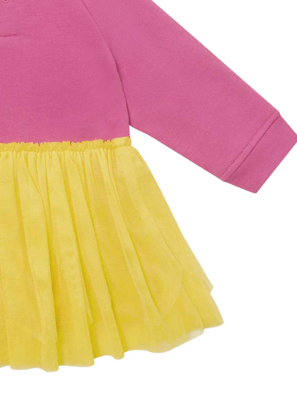 Stella McCartney Kids graphic-print tulle-skirt dress Roze