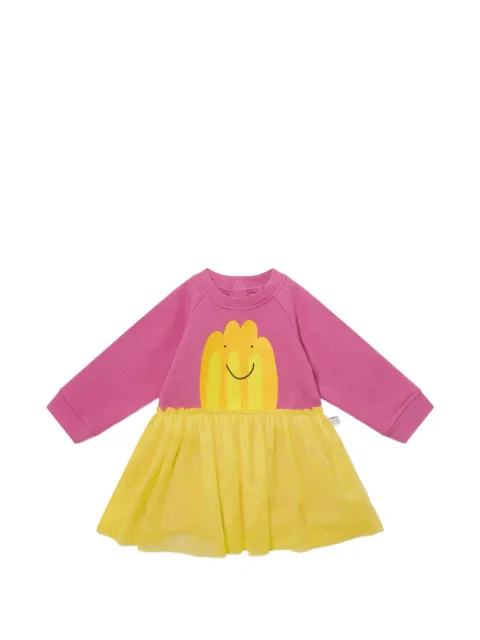 Stella McCartney Kids graphic-print tulle-skirt dress