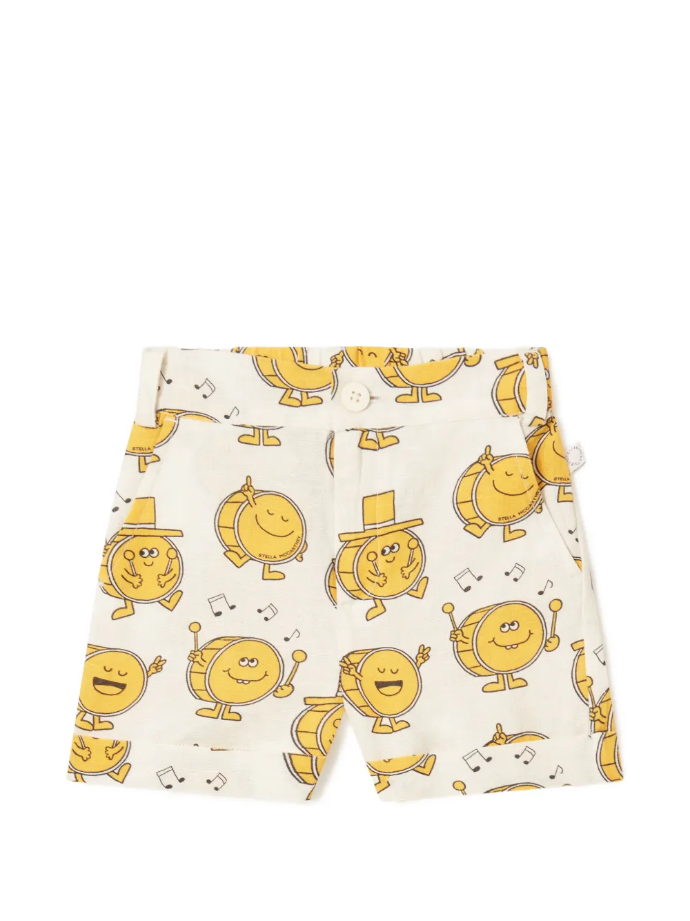 Stella McCartney Kids graphic-print shorts - Toni neutri