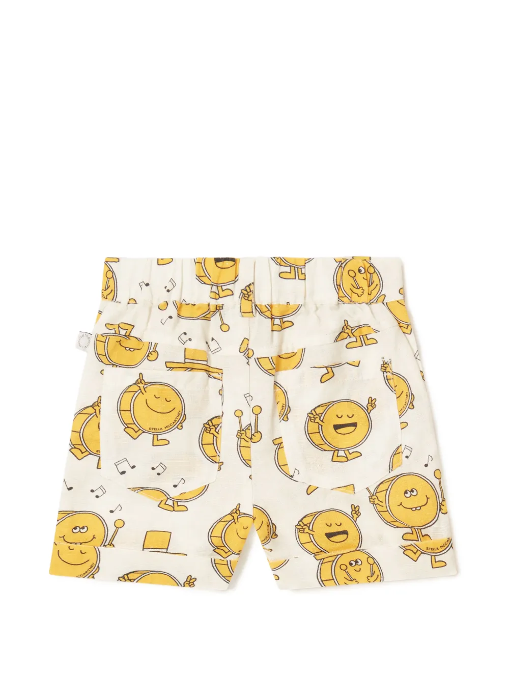 Stella McCartney Kids Shorts met grafische print Beige