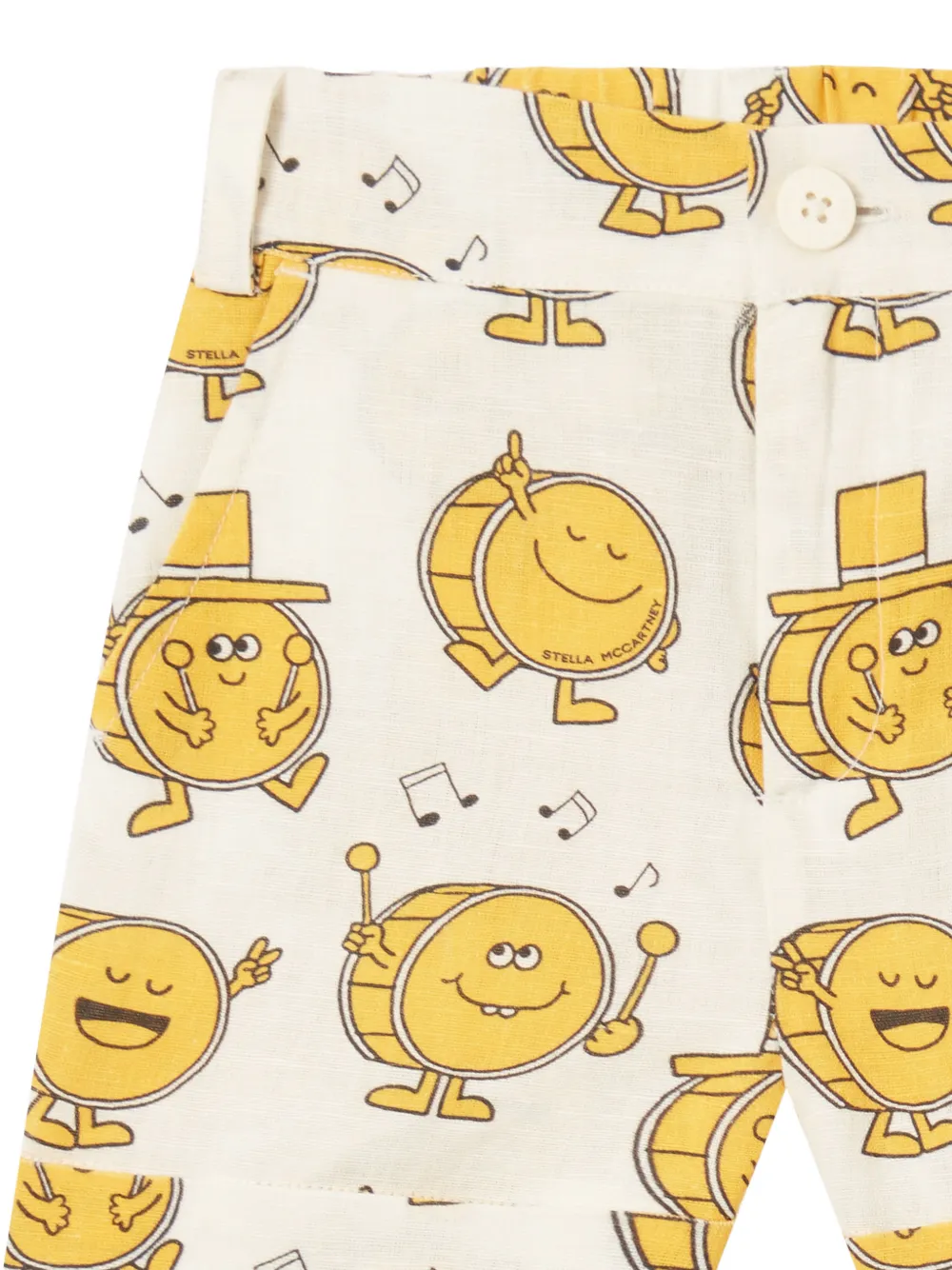 Stella McCartney Kids Shorts met grafische print Beige
