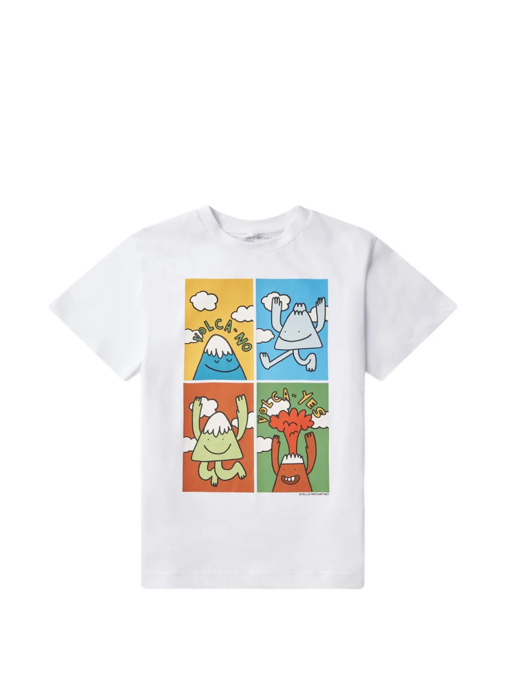 Stella McCartney Kids Earth Friends graphic-print T-shirt - Bianco
