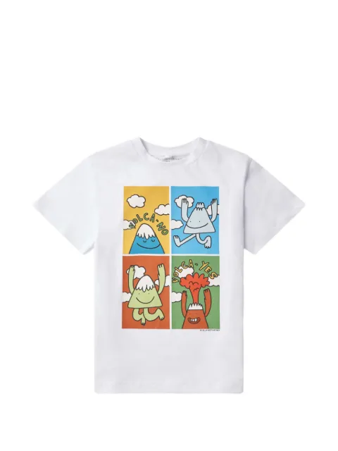 Stella McCartney Kids playera con estampado gráfico Earth Friends