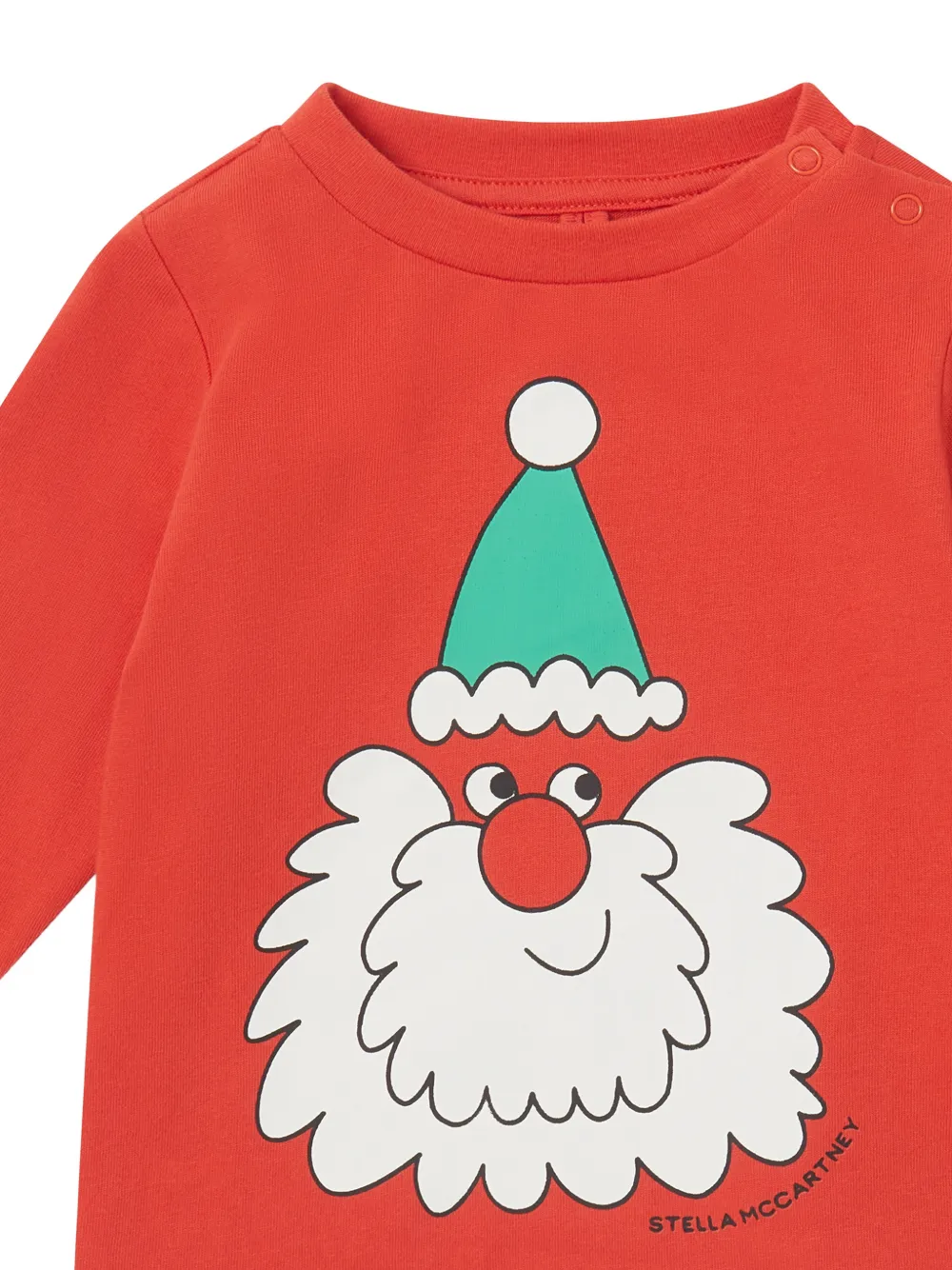 Stella McCartney Kids T-shirt met grafische print Rood