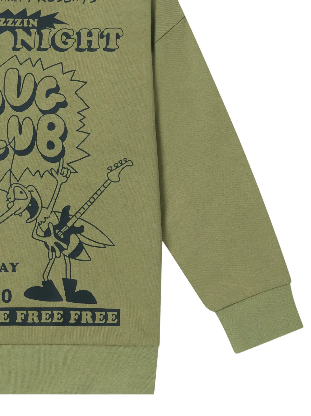 Stella McCartney Kids graphic-print logo-print sweatshirt Groen