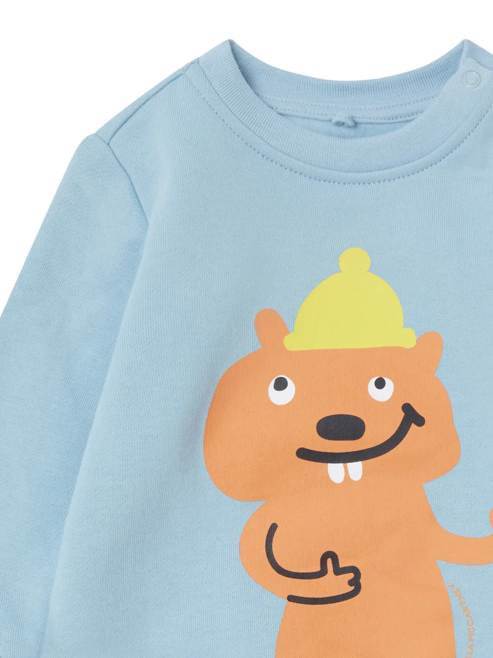 Stella McCartney Kids graphic-print sweater Blauw