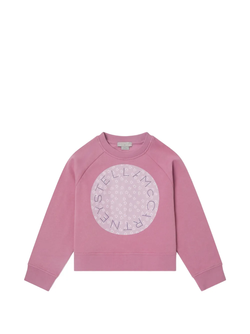 Stella McCartney Kids Felpa con stampa logo - Rosa