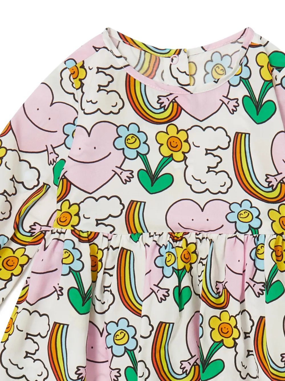 Stella McCartney Kids graphic-print flared dress set Wit