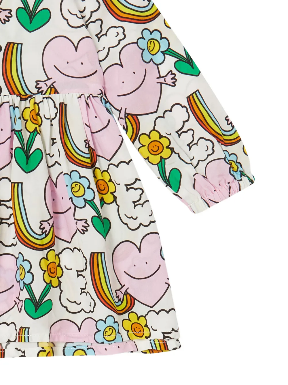 Stella McCartney Kids graphic-print flared dress set Wit