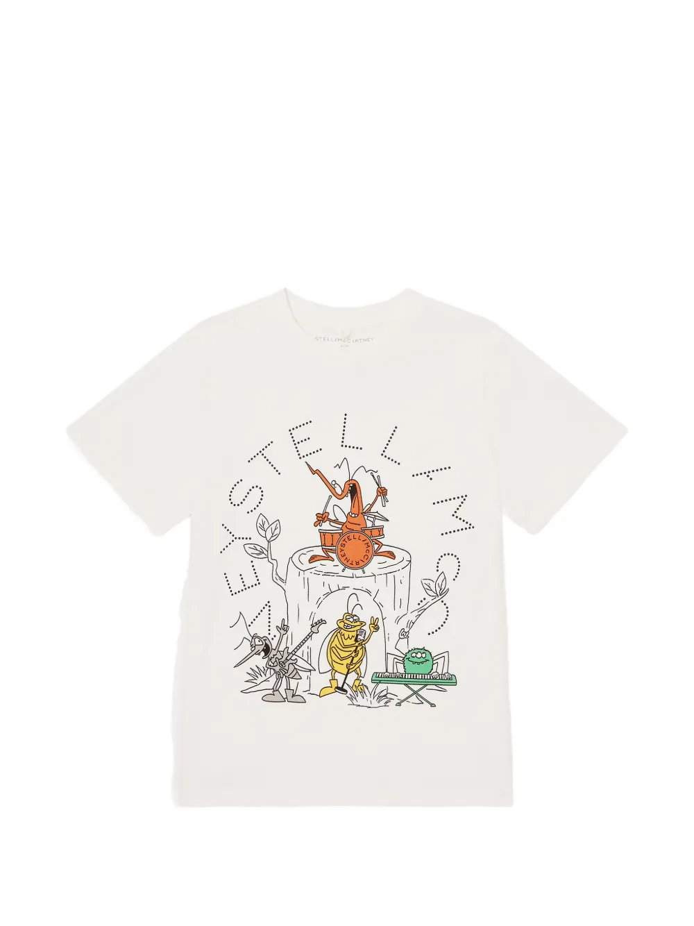 Stella McCartney Kids graphic-print T-shirt - Toni neutri