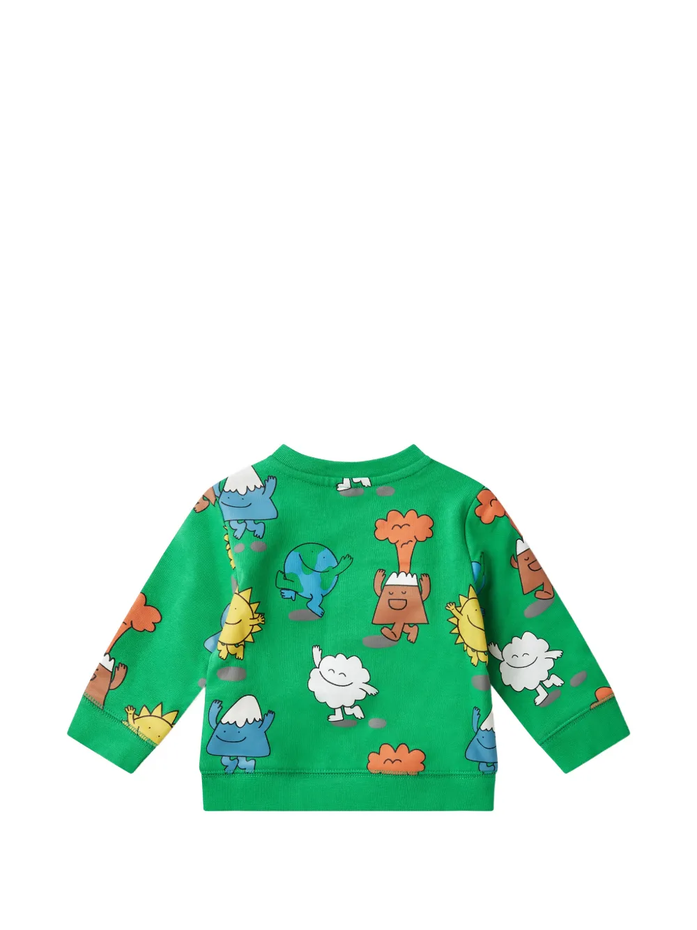 Stella McCartney Kids Earth Friends sweater met grafische print Groen