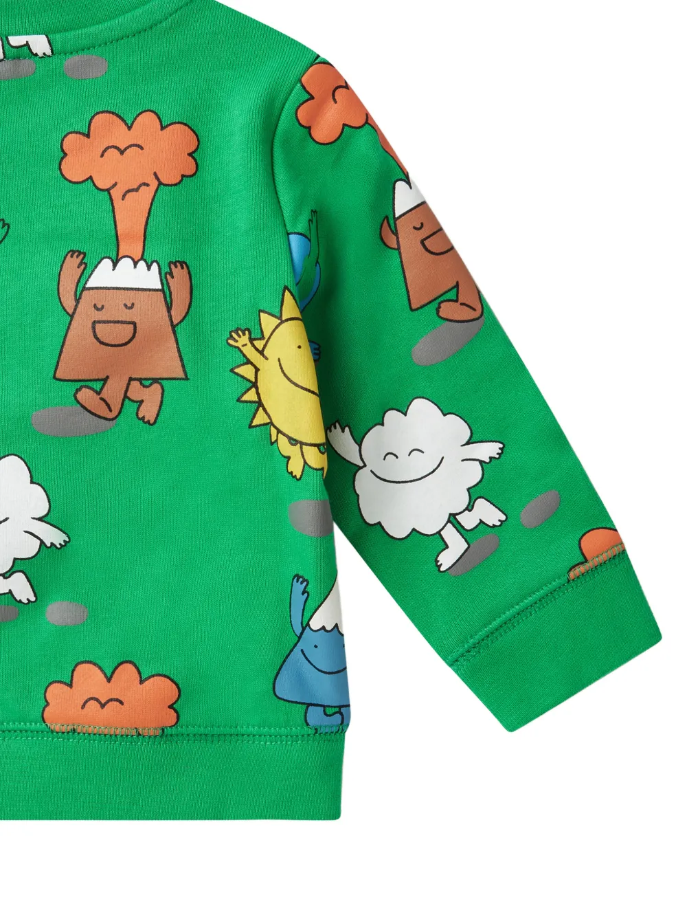 Stella McCartney Kids Earth Friends sweater met grafische print Groen