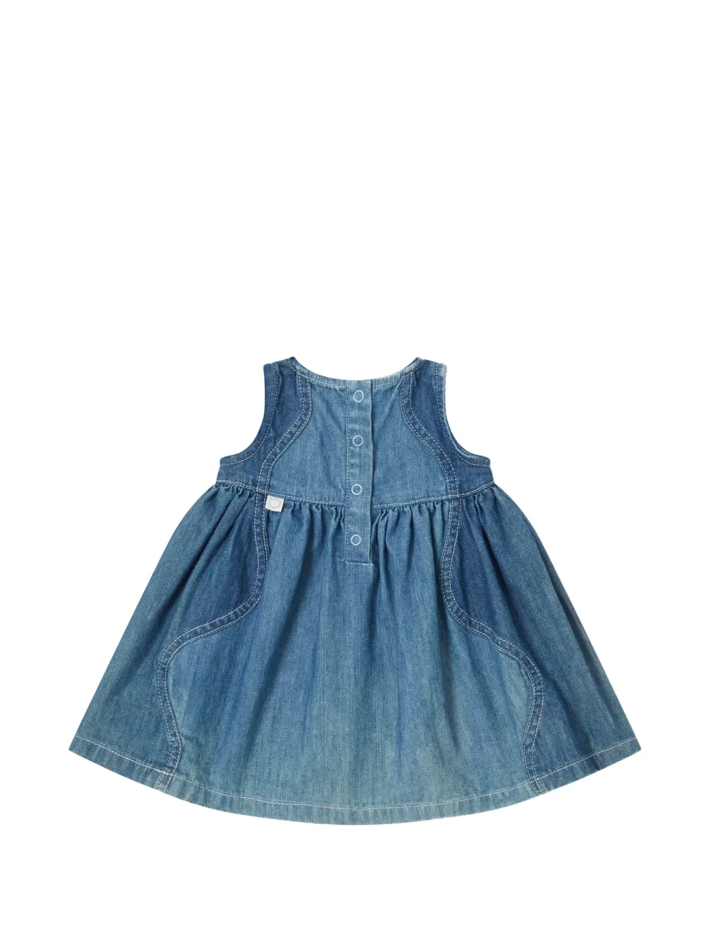 Stella McCartney Kids Flared jurk met vlakken Blauw