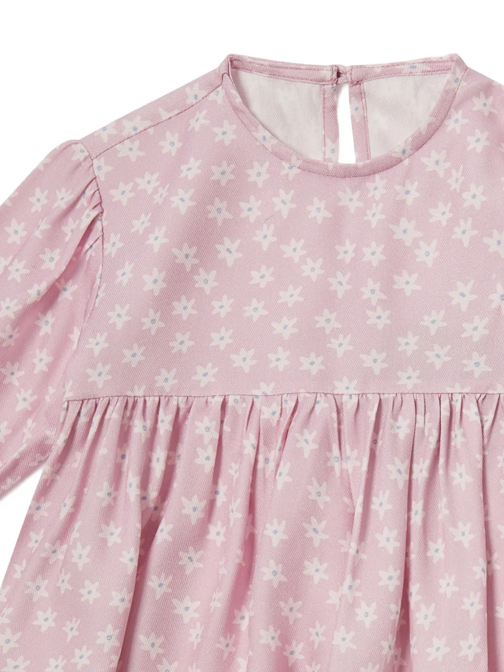 Stella McCartney Kids Jurk en broekset met bloemenprint en lange mouwen Roze