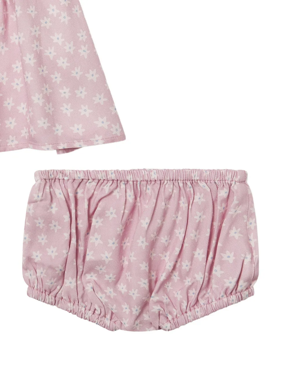 Stella McCartney Kids Jurk en broekset met bloemenprint en lange mouwen Roze