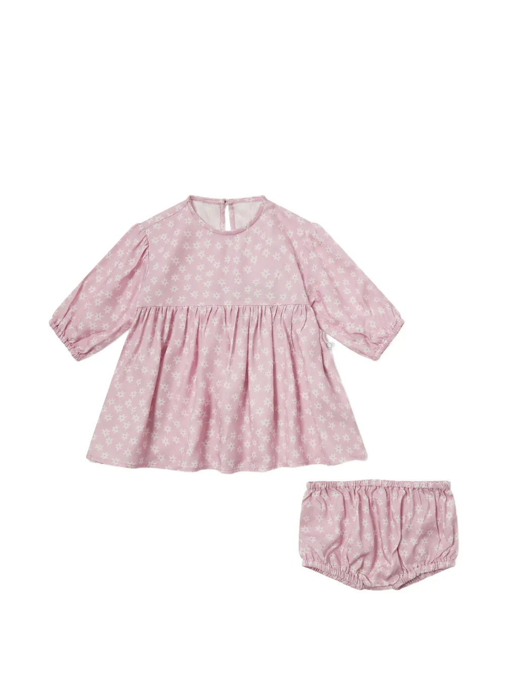 Stella McCartney Kids floral-print long-sleeve dress and bloomers set - Rosa