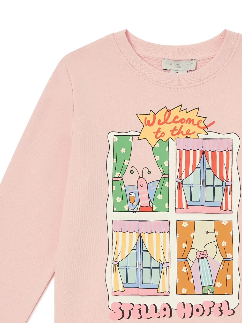 Stella McCartney Kids Stella Hotel trui met grafische print Roze