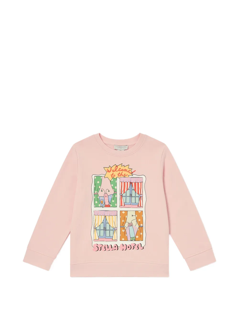Stella McCartney Kids Stella Hotel graphic-print sweater - Rosa